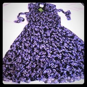 Kate Spade never worn shades of blue spring dress.